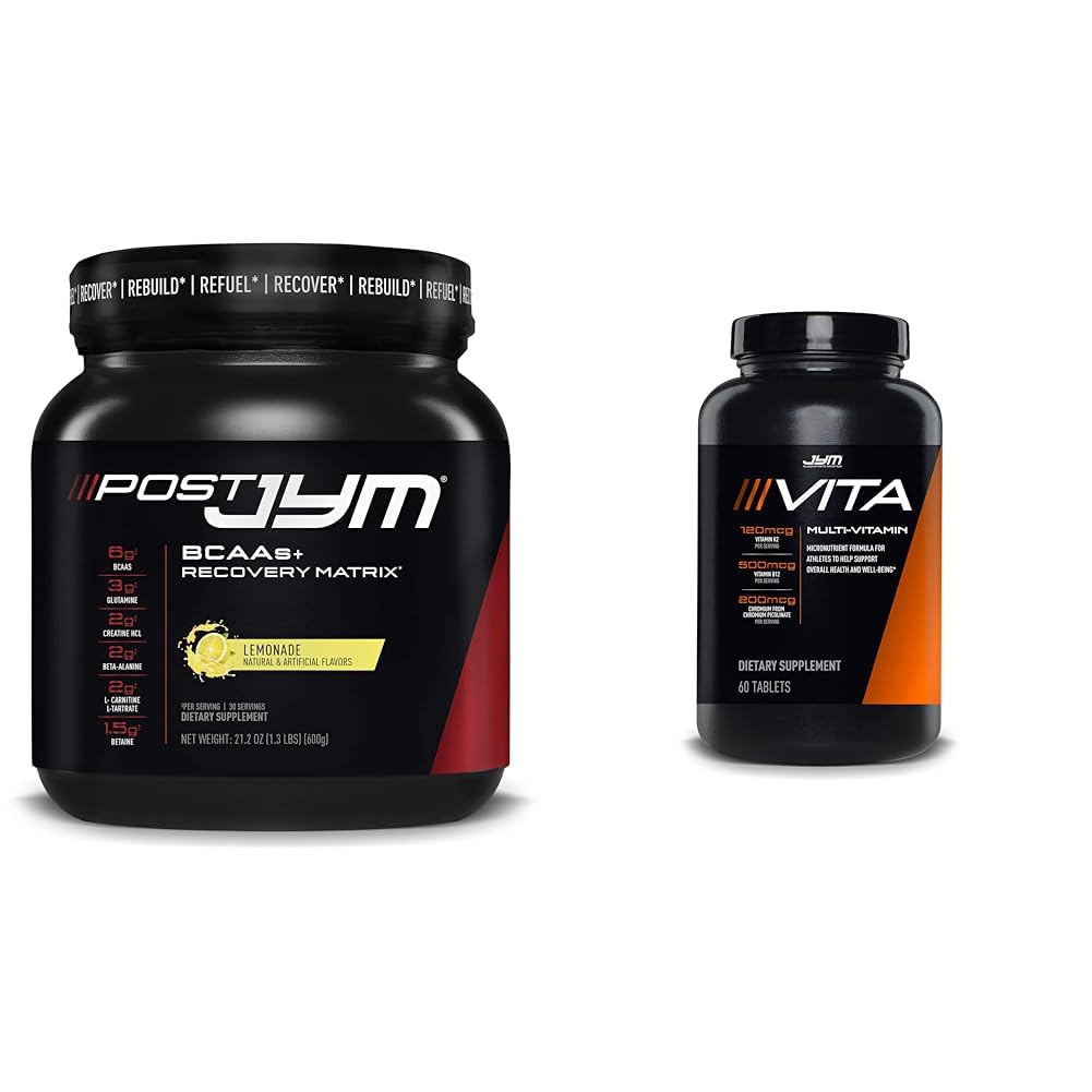 Post JYM Active Matrix - Lemonade & Vita JYM Multivitamin 60 Tablets Sports Recovery Bundle