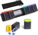 Daily Pill Box Organizer 2 φορές την ημέρα (μαύρο) και Weekly Pill Organizer 1 φορά την ημέρα (μαύρο)