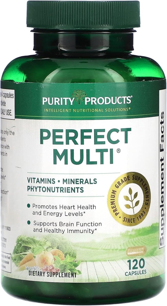 Προϊόντα καθαρότητας Perfect Multi - Multivitamin Packed with Vitamins, Minerals and Phytonutrients - 60 Breakthrough Nutrients - Support for Healthy Immunity, Normal Energy Levels - 120 Caps (1)