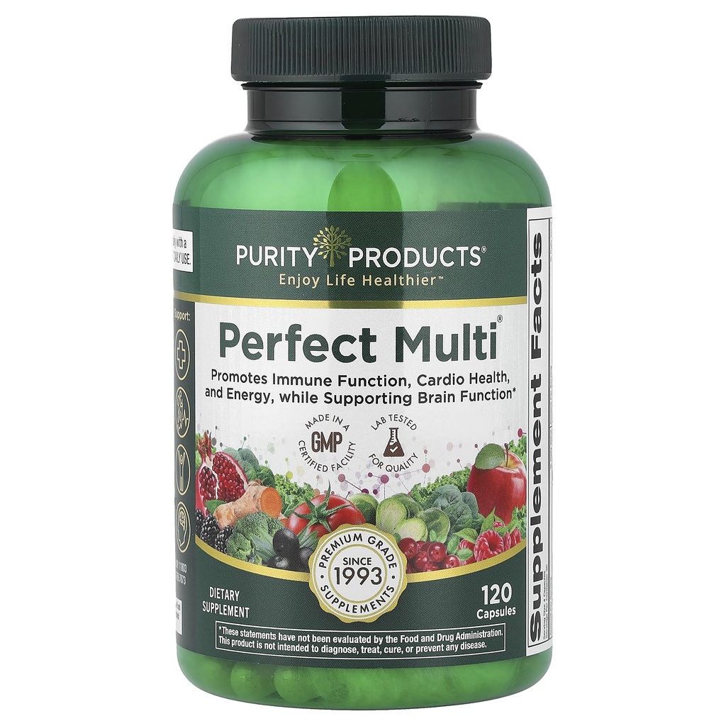 Προϊόντα καθαρότητας Perfect Multi - Multivitamin Packed with Vitamins, Minerals and Phytonutrients - 60 Breakthrough Nutrients - Support for Healthy Immunity, Normal Energy Levels - 120 Caps (1)
