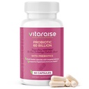 60 Billion CFU Probiotic - Shelf Stable Probiotics for Digestive Health, Gut & Immune Support, Stomach Acid Resistant, Helps Constipation Diarrhea Gas & Bloating for Women & Men - 60 Veg Caps