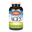 Carlson - ACES, Βιταμίνες A, C, E + Σελήνιο, Κυτταρική Υγεία & Ανοσολογική Υποστήριξη, Αντιοξειδωτικό, 300 Softgels