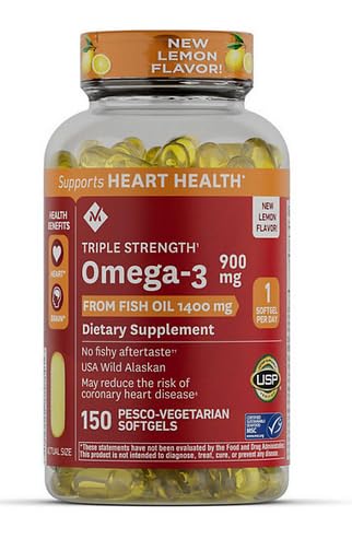 Generic Omega 3 - Triple Strength Fish Oil Softgels, 150 ct.