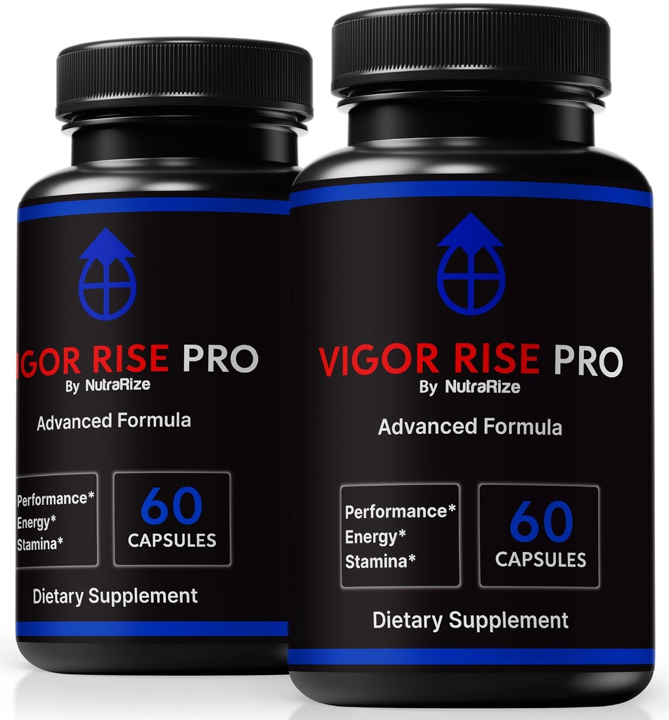 (2 Pack) Vigor Rise Pro for Men – Official VigorRisePro Formula with All-Natural Ingredients to Help Support Peak Performance, Endurance, and Daily Stamina, Just 2 Easy-to-Take Pills (120 Capsules)