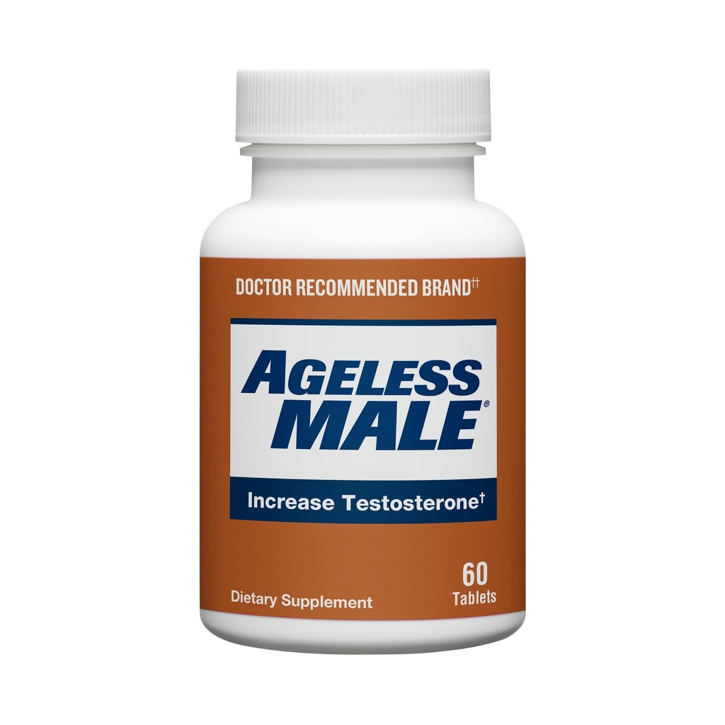 Ageless Male Free Testosterone Booster Supplement for Men, 60 Tablets