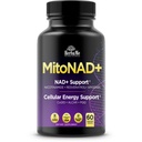 HerbaMe NAD+ Support Supplement - Multi-Pathway Cellular Energy Formula with Nicotinamide, CoQ10, PQQ, Resveratrol & Apigenin - Mitochondrial Support & Healthy Aging - 60 Capsules