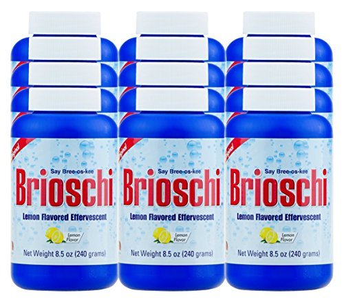 Brioschi Effervescent 8.5oz (12 Bottles) The Original Lemon Flavored Italian Effervescent 12 bottles by Brioschi