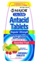 Major Calcium Antacid Chewable Assorted Fruit Flavor Tablets, Regular Strength, 150 Per Bottle (Pack of 5)