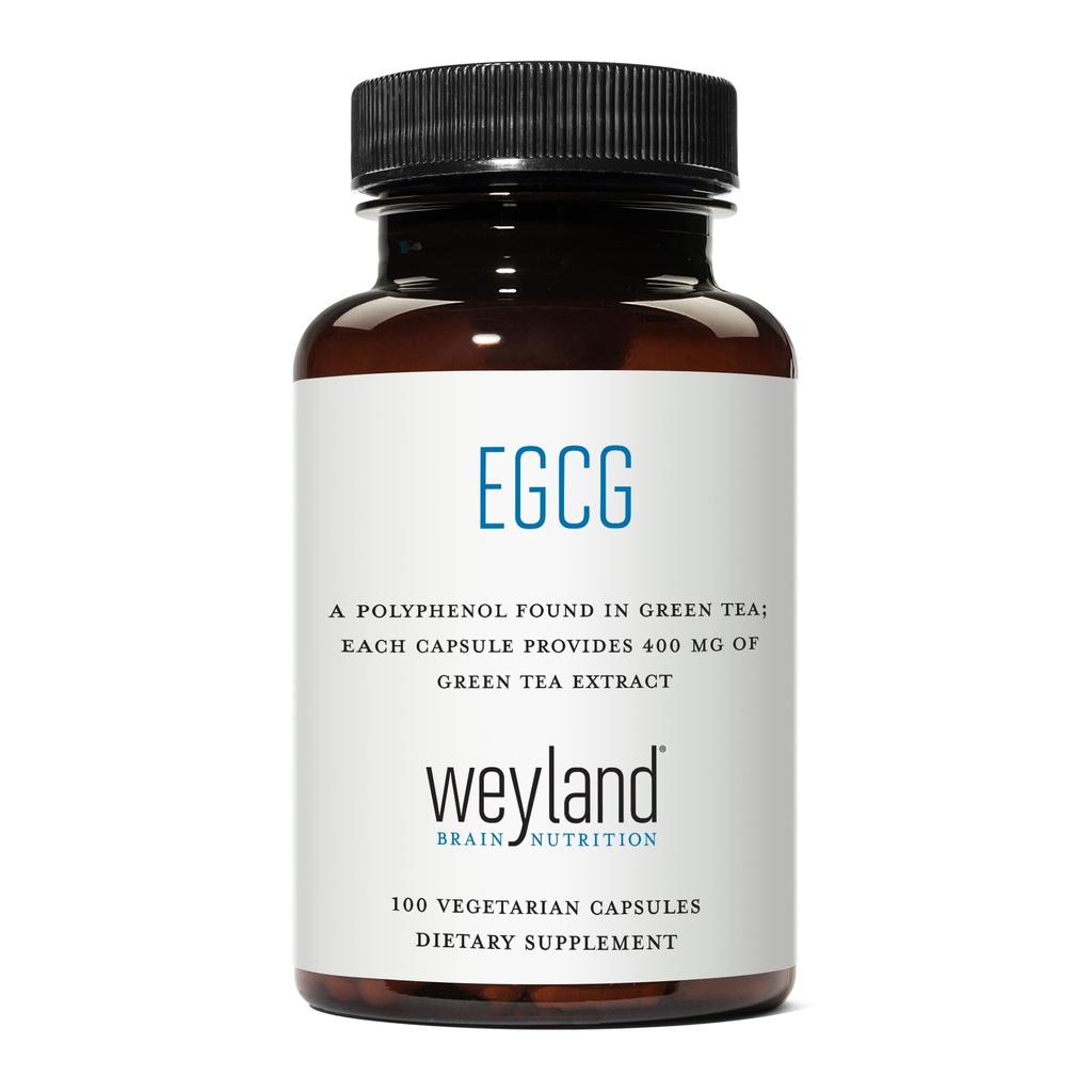 EGCG Green Tea Extract, High Antioxidant, Heart Support & Brain Health, Green Tea Pills, 100 Vegetarian Capsules