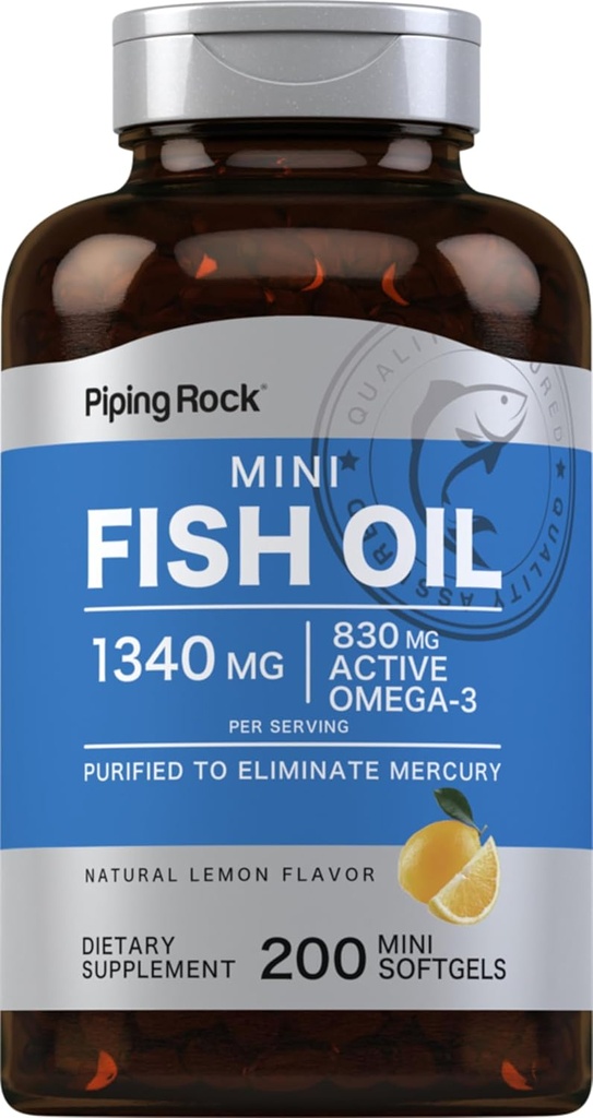 Piping Rock Mini Fish Oil 1340mg 