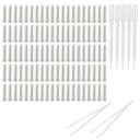 100PCS Essenial Oil Aromatherapy Blank Nasal Inhtaler Tubes (Includes 100 inhalers+110 unscented Wicks+5 Plastic Droppers+2Plastic Tweezers)