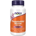 NOW Συμπληρώματα διατροφής, Phosphatidyl Serine 100 mg με ένωση φωσφολιπιδίων που προέρχεται από τη λεκιθίνη σόγιας, 60 κάψουλες Veg