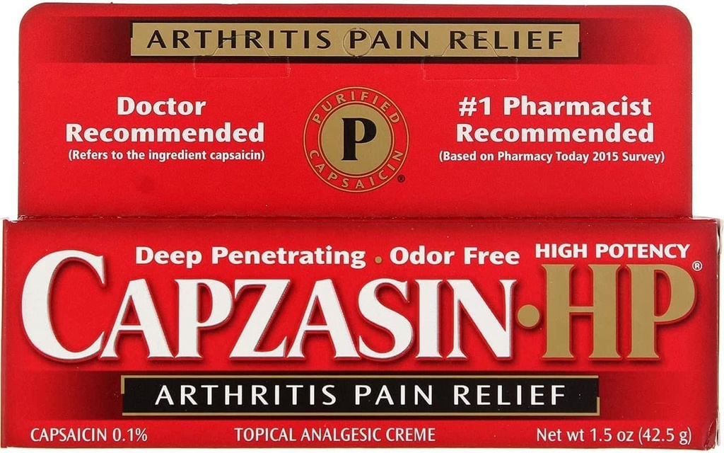 Capzasin HP Arthritis Pain Relief Creme - 1.5 oz, Pack of 5
