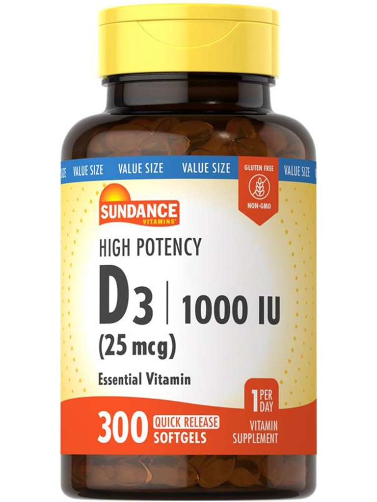 Sundance Βιταμίνη D3 1000 IU 