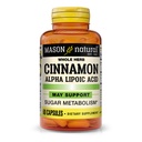 MASON NATURAL Whole Herb Cinnamon with Alpha Lipoic Acid & Chromium for Daily Wellness Support, 60 Capsules