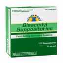 Geri-Care Pharmaceuticals Bisacodyl Laxative Suppositories - 10mg - - bx 100