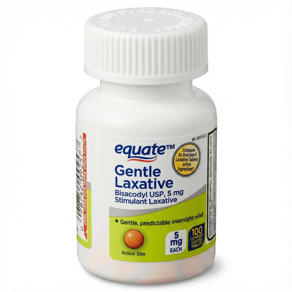 Laxatives for Constipation Relief – 100 Tablets, Laxative for Constipation, Bisacodyl 5 mg Laxatives, Constipation Relief for Women and Men, Laxative (Pack of 1)