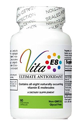 VitaE8 60 Capsules - High Gamma, Low Alpha Full Spectrum Vitamin E with No Filler Oils