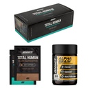 ONNIT Premium Alpha Brain Bundle - Nootropic Brain Supplement (30 Count) for Focus, Recentation & Memory + Total Human Day and Night Vitamin Packs for Men and Women (30-Day Supply)