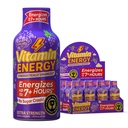 Vitamin Energy Immune+ Extra Strength Energy Shot Grape 8 Pack, 260mg Natural Caffeine, B-Vitamins, Citicoline, Green Tea, Immunity & Focus Support, Zero Sugar, Gluten-Free 1.93 fl oz