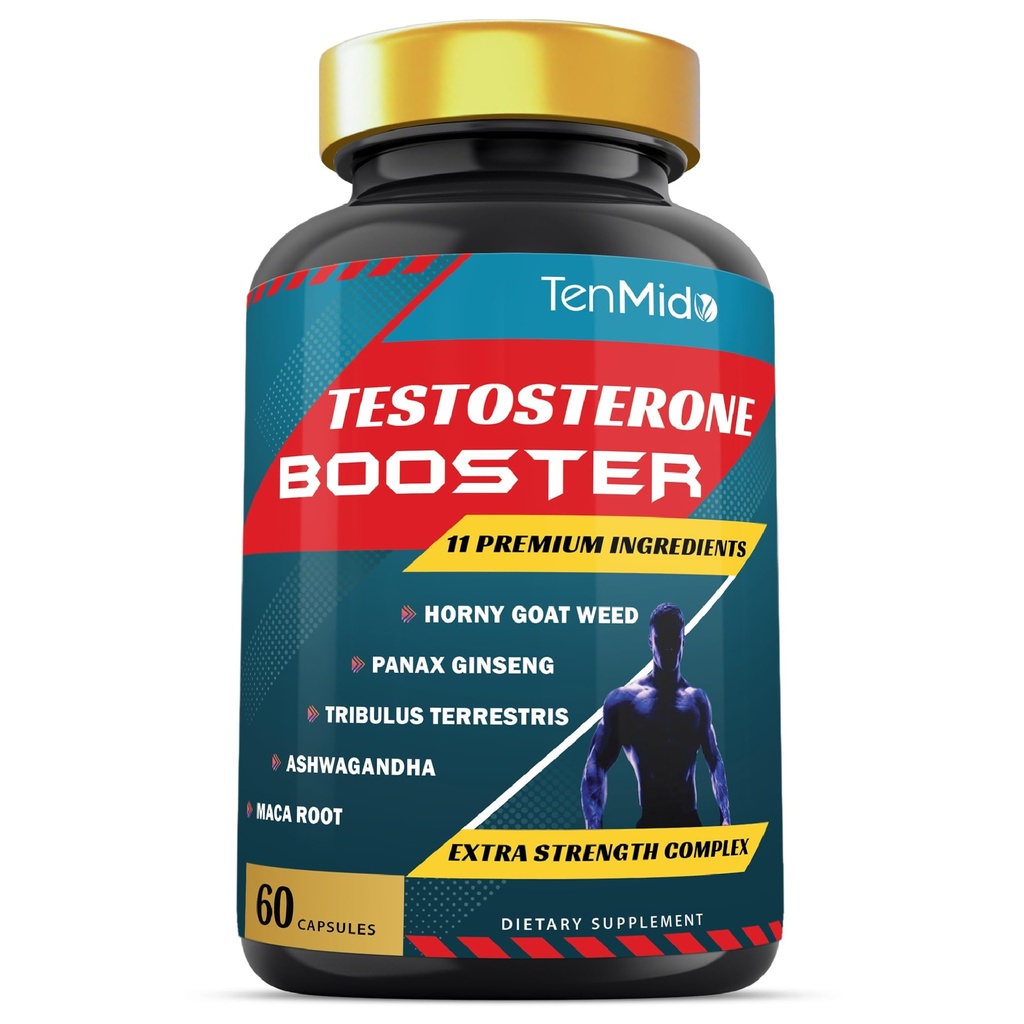 Testosterone Booster for Men | 60 Capsules | 1 Month Supply