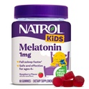 Natrol παιδιά μελατονίνη Gummies 1mg, παιδική μελατονίνη για ξεκούραστο ύπνο, 60 Raspberry-Flavored Gummies ύπνου, 60 ημέρες εφοδιασμού
