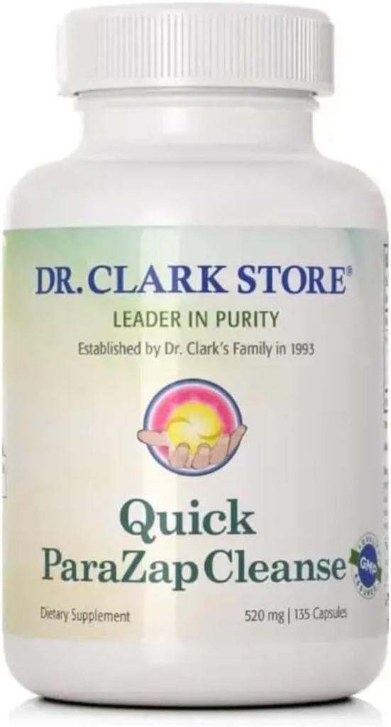 Dr Clark Store para-Zap – 520mg, 135 κάψουλες, υποστήριξη Digestive Health & Gut Balance