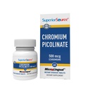 Superior Source Chromium Picolinate - Συμπλήρωμα Φόρμουλα υποστηρίζει υγιή ζάχαρη Μεταβολισμός - 500 mcg, 50 στιγμιαία δισκία διάλυσης