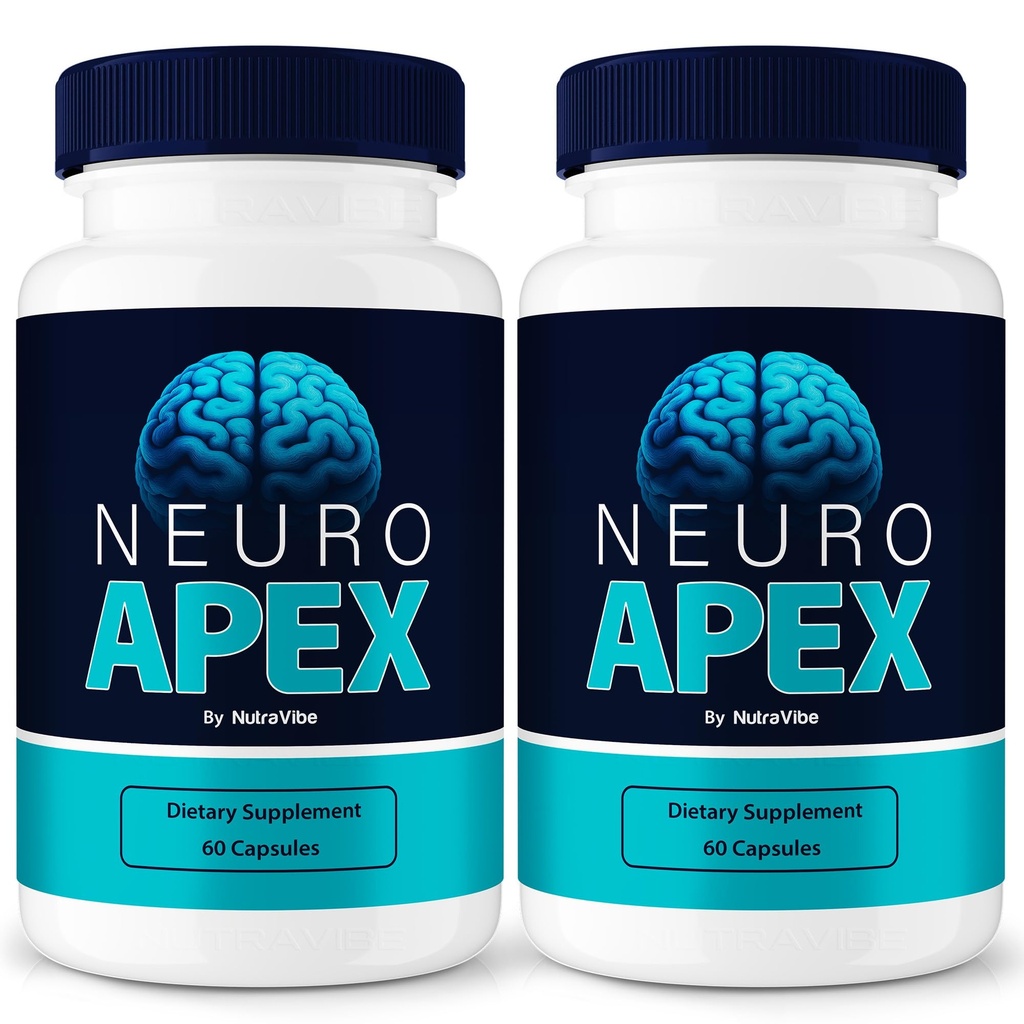 Neuro Apex Capsules, Advanced Formula, 2 Pack (120 Capsules) | NeuroApex Official, Non Habit Forming Supplement, 2 Easy to Swallow Pills Daily