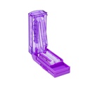 Multiple Pill Cutter for Small or Tiny Pills, Adjustable Pill Splitter for Large Pills Multi Tablets, Stainless Steel Cutting Blade and Blade Guard (Purple)