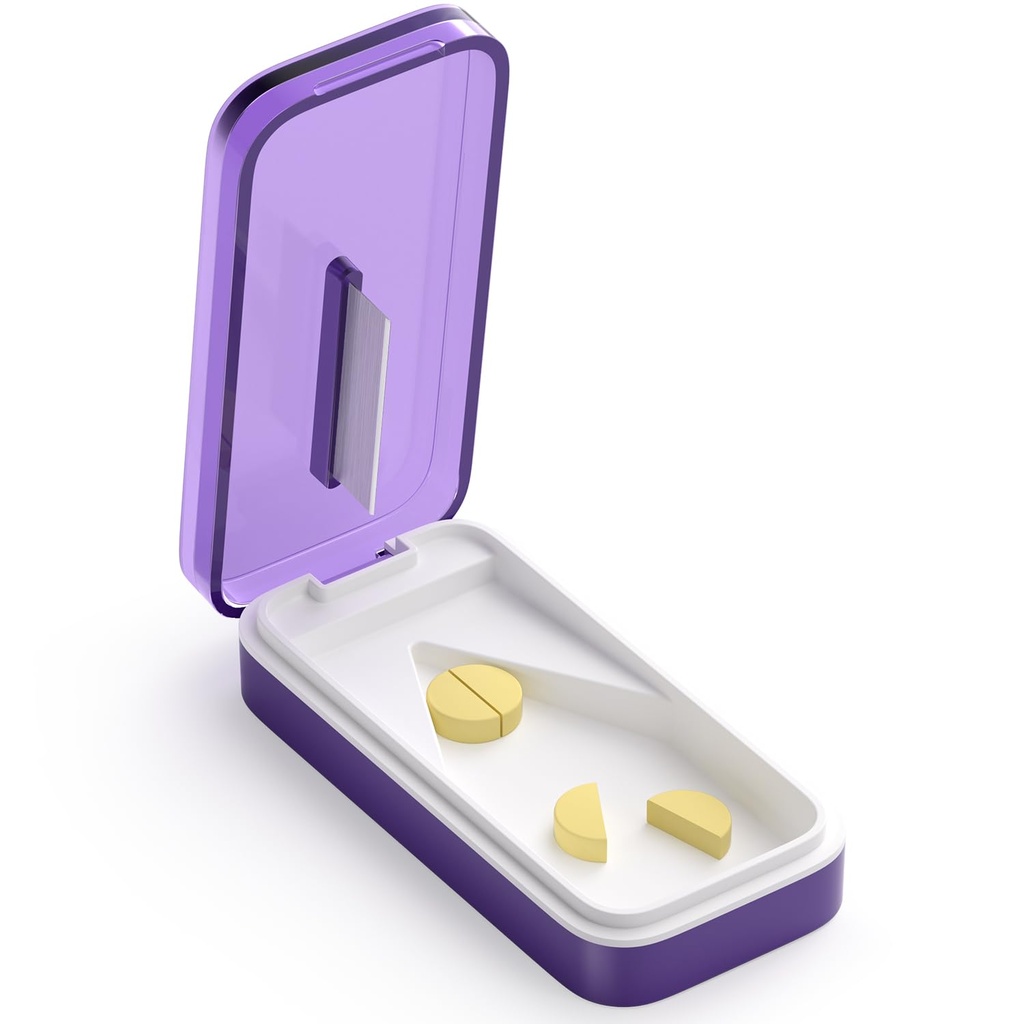Pill Cutter Splitter for Large or Small Pills, Precision Pill Splitters for Cutting Multiple Pills/Supplement/Medication/Vitamins