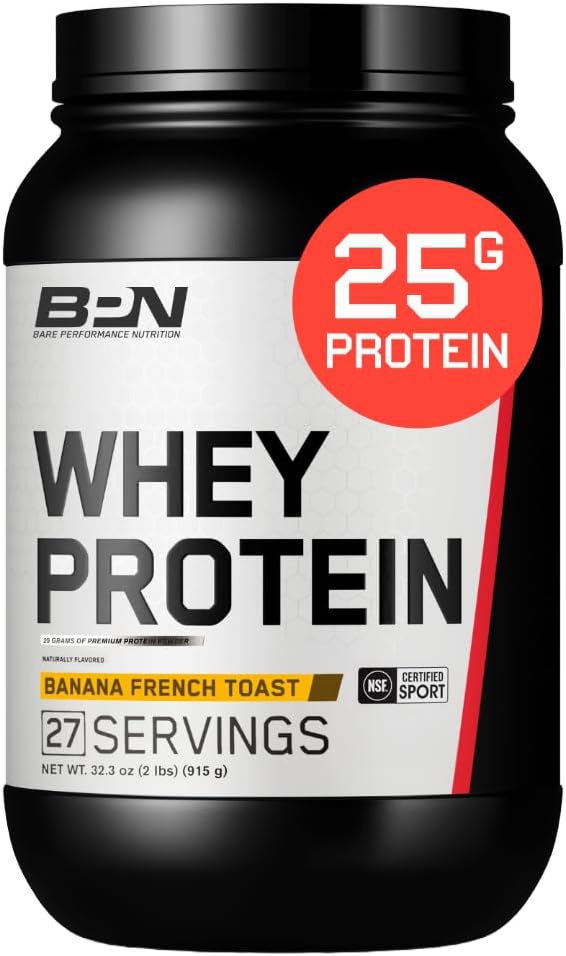 ΦΥΣΙΚΗ ΕΠΙΔΟΣΕΙΣ BARE, BPN Whey Protein Powder, Whey Protein Concent, Native Micellar Casein, Amazing Mixability, Banana French Toast