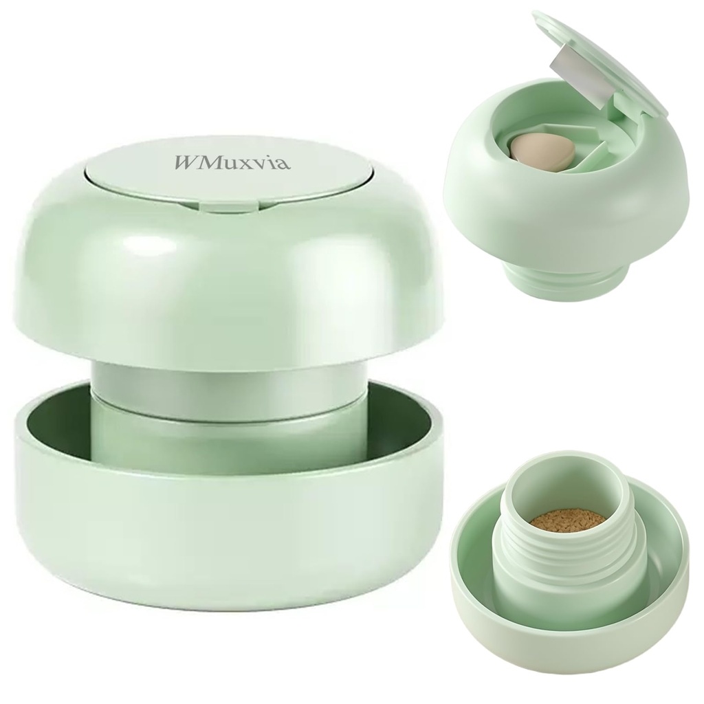 Mini Pill Cutter Splitter with Grinding Function, 2-in-1 Portable Pill Grinder for Travel & Pet, Precise Cutting for Pills Vitamins