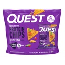 Quest Nutrition Loaded Taco Tortilla Style Protein Chips, 19g Protein, 4g Net Carb, Low Carb, Gluten Free, 1.1 oz (Pack of 4)