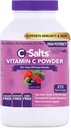C-Salts Vitamin C Powder Supplement - 100% Pure High Dose Buffered Vitamin C Powder for Immune Support - Βιολογική, Χωρίς ζάχαρη, Vegan, Non-GMO, Στομάχι-Friendly, Mixed Berry 26oz