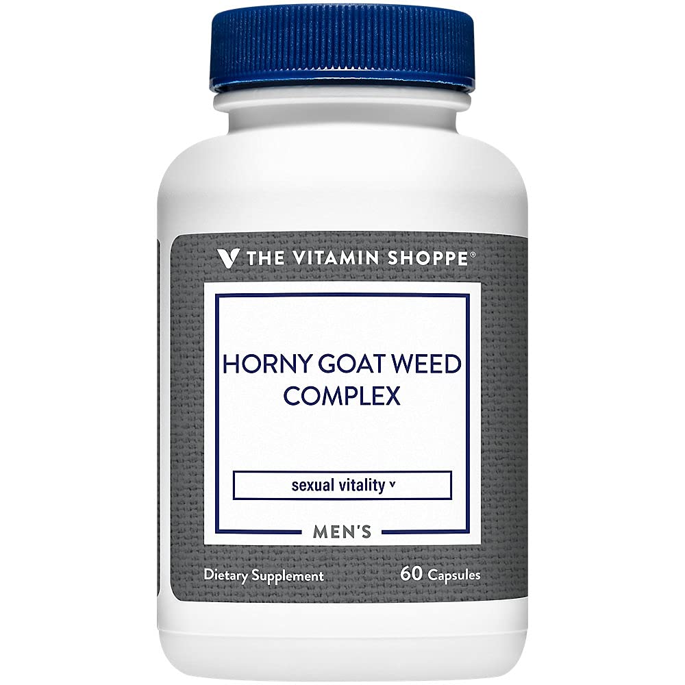The Vitamin Shoppe Horny Goat Weed Complex, with Tribulus, Enhanced Complex for Men, Men's Health (60 Capsules)