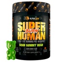ALPHA LION Superhuman Burn, 2 in 1 Metabolism Booster Pre Workout and Men's Thermogenic Fat Burner, Sour Gummy Bear (Hulk Juice), Package Varies