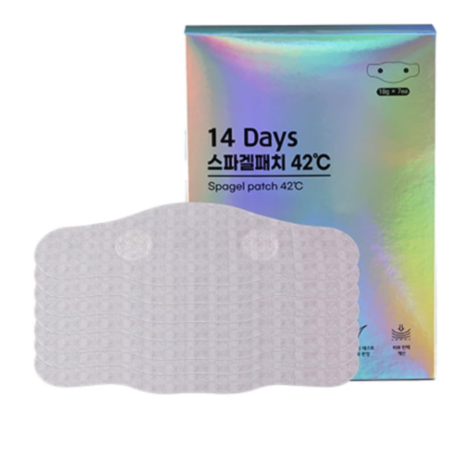 14 Days Spangle Heating Spa Patch Tummy Scrupting Corset Wrap 7Pcs