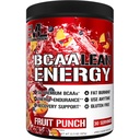 EVL BCAA Lean Energy Powder - Προ προπόνηση Πράσινο τσάι Fat Burner Υποστήριξη με BCAAs Αμινοξέα και Καθαρές Ενεργοποιητές - BCAA Powder Post Workout Recovery Drink for Lean Muscle Recovery - Fruit Punch