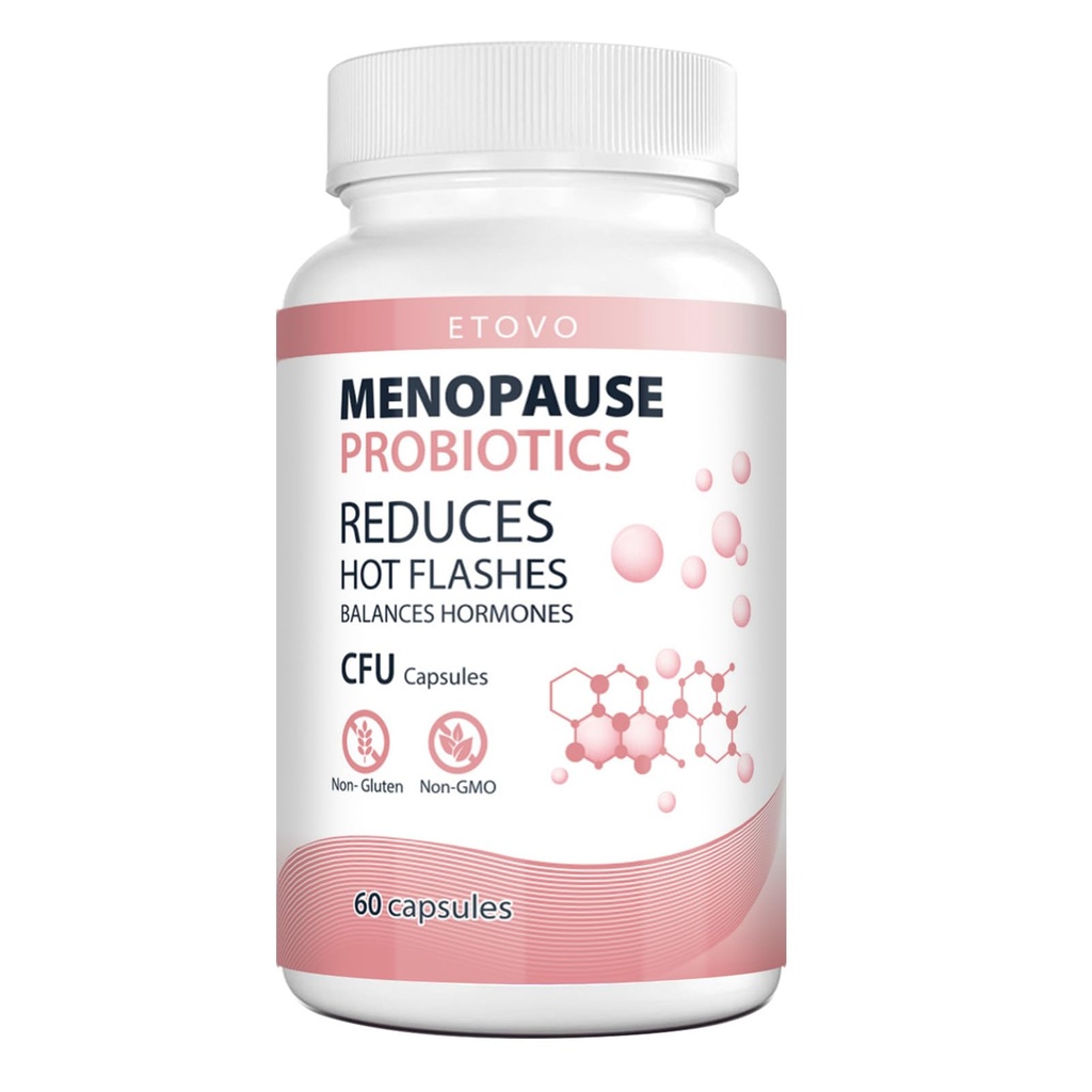 Menopause Supplements for Women 150 Billion CFU Menopause Probiotics for Women 14-in-1 Herbal and Phytocomplex Menopause Supplement Relief from Hot Flashes and Night Sweats 60 Capsules 1 Bottle
