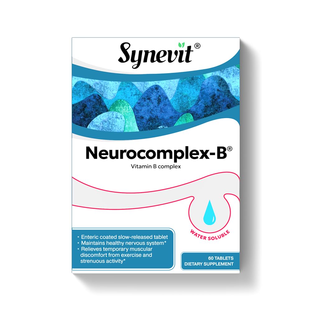 Neurocomplex-B® Slow-Release B Complex, Vegan, Supports Energy, Nerve Function & Mood Balance | 60 Tablets