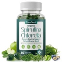 38-in-1 Super Greens Gummies with Sea Moss, Spirulina, Chlorella - Bloating Relief & Gut Health - 100% DV Vitamin A, B12, Iron, Magnesium - Energy & Immunity, Vegan, Green Apple, 60 Cts