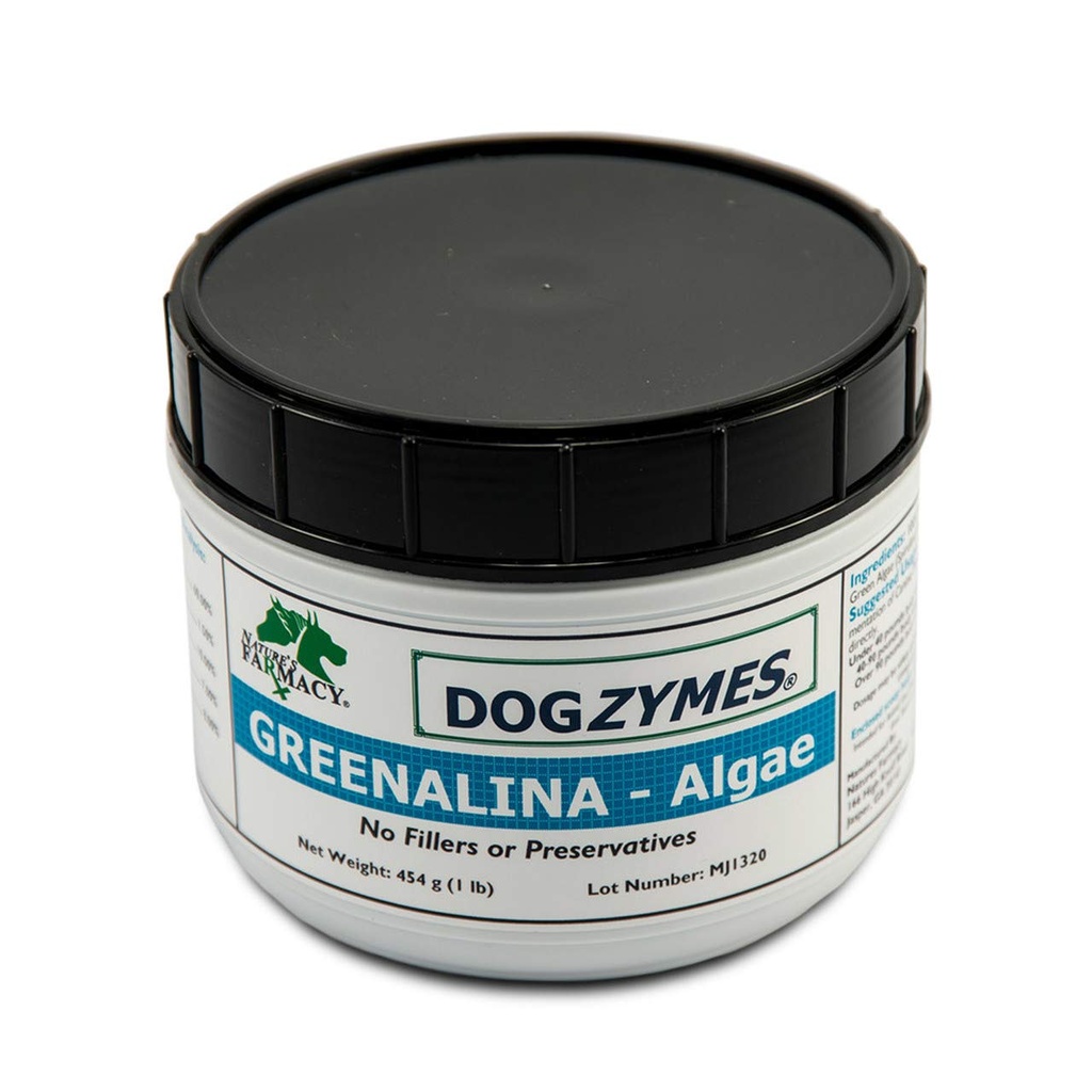Dogzymes Greenalina Algae, All Natural Spirulina (Blue Green Algae) (1 Pound)