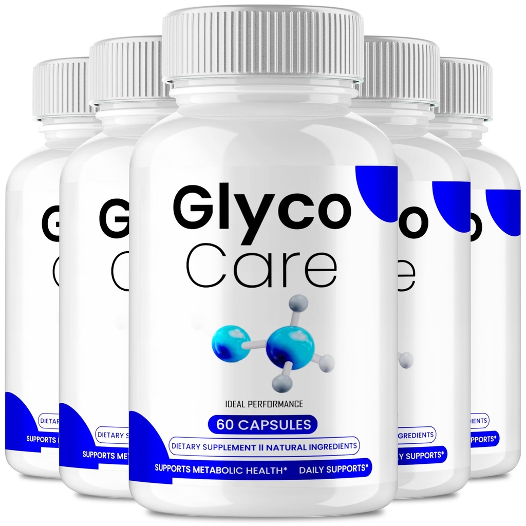 Glyco Care Capsules, Official GlycoCare Supplement Pills with All Natural Ingredients - Maximum Strength, Advanced Formula Glyco Care Multivitamin Health and Wellness Support Reviews (5 Pack)