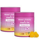 Her Juicy Feminine Probiotics Gummies for Women | Pineapple Flavor | Supports pH Balance, Gut Health & Immune System | with Slippery Elm, Prebiotics & Lactobacillus Blend | 60 Gummies (2pcs)