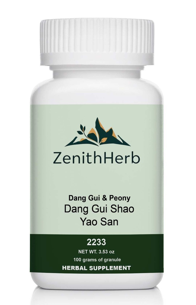 ZenithHerb-Dang GUI Shao Yao San/Dang GUI & Peony, Herbal Granule, 100 Grams/Bottle