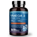 NATURE TARGET Omega 3 Fish Oil, High-Purity Fish Oil 2000mg, Rich in Omega-3 Fatty Acids, Supports Heart & Immune Health, Easy to Absorb, No Fishy Aftertaste, 120 Softgels
