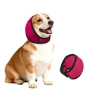 Dog Ears Cover, Dog Ear Muffs Noise Protection, Adjustable No Shake Ear Wrap Comfortable Quiet Dogs Calming Hood Blow Drying Headband Wraps (Fuchsia, Medium(Head Circle:14"-19"))