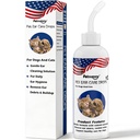 Petnanny Dog Ear Cleaner Solution, Ear Wax Removal Relieves Itching and Removes Ear Debris Dirt, Non Sting Formula Silver Ion and Botanical Support for Dogs of All Ages 4fl oz
