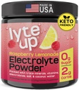 Nutriana Keto Ηλεκτρολυτές Σκόνη Όχι Ζάχαρη - Zero Carb & Zero Calorie Ηλεκτρολυτικό Μείγμα Ποτού - Ζάχαρη Δωρεάν Ηλεκτρόλυτα για Ενυδάτωση Σκόνη - Νηστίζουσα Ηλεκτρόλυτα Λεμονάδα Βατόμουρο Γεύση